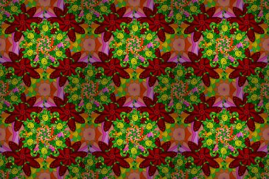 Raster deseni. Küçük çiçekte güzel bir çiçek deseni var. Çiçekli, suluboya desenli kusursuz çiçek deseni.