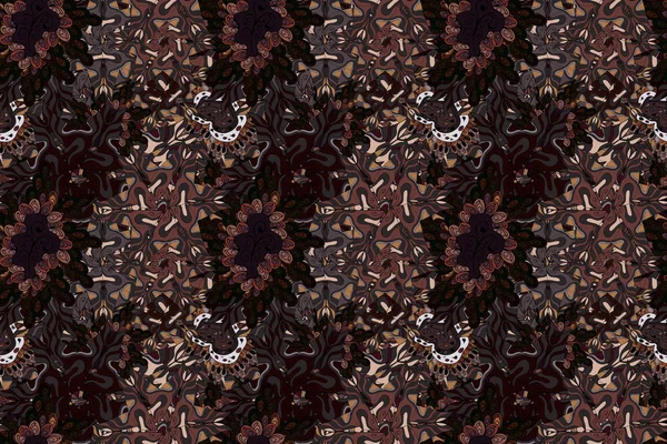 Nahtloses Muster Elegantes Dekoratives Ornament Für Modedruck Sammelalbum Packpapier Tapete — Stockfoto