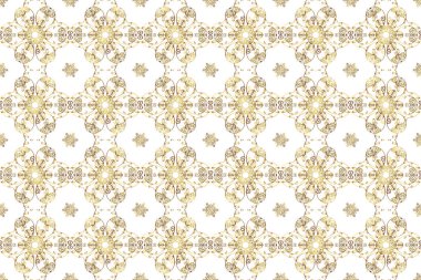 Kusursuz soyut ve ilginç bir arkaplan. Yumuşak kumaş deseni. Karalama kalıbı. Raster. Beyaz, bej ve kahverengi renkler.