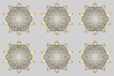 Kar tanesi süsleme deseni. Raster illüstrasyonu. Kar taneleri arka planda. Kar taneleri deseni. Renkli arkaplanda izole edilmiş kar tanelerinin düz tasarımı.