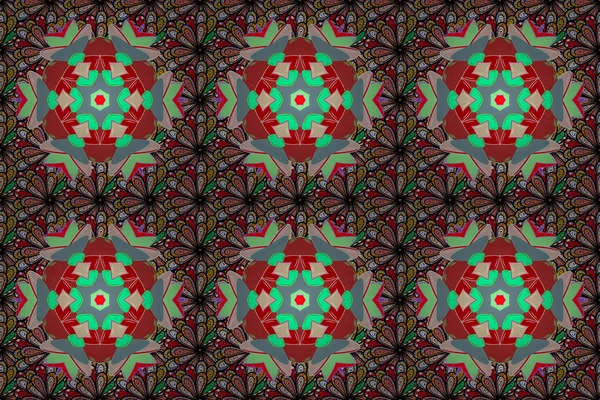 Raster Şirketi işareti, amblem, element. Soyut çiçeklerin etrafını sarın. Basit geometrik mandala logosu. Butik, çiçekçi, iş yeri ve iç mekan için yumuşak renkli güzel dairesel logo..