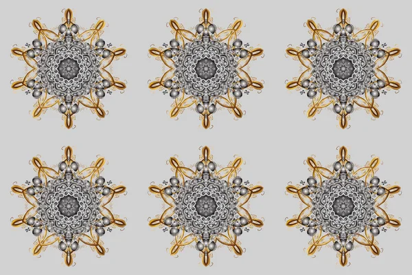 Arabesk ile klasik model. Arabesk ve çiçekli doğu raster desenleri. Geleneksel klasik süs.