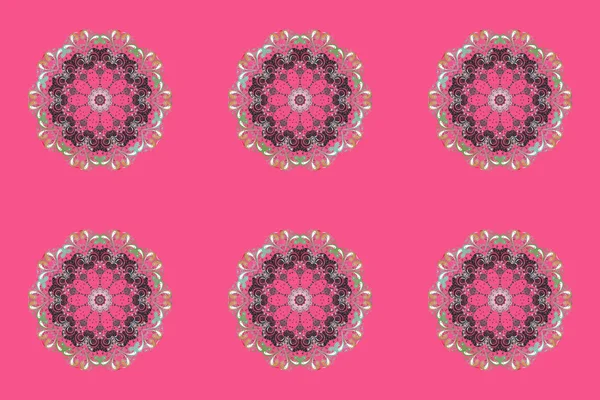 Raster tasarımı. Düz dizayn. Silüet kar tanecikli tabela pembe, gri ve nötr renkler. Sembol kışı, donmuş, Noel, yeni yıl tatili. Kar Tanesi Mozaik ikonu. Grafiksel element dekorasyonu.