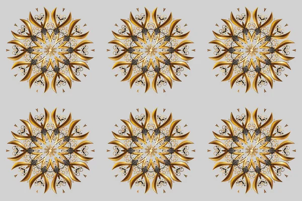 Εικονογράφηση Ράστερ Αφηρημένη Mandala Ιδιότροπο Snowflake Γραμμή Σχεδιασμού Τέχνης Μεμονωμένες — Φωτογραφία Αρχείου