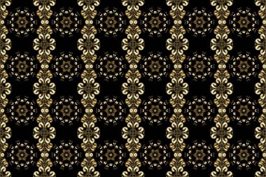 Siyah, kahverengi ve bej renkli karalamalar. Raster illüstrasyonunu sarmak için soyut desen. Kusursuz Sketch Güzel arkaplan.