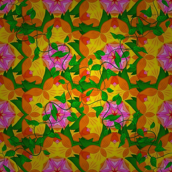 Élément Design Floral Complexe Pour Papier Peint Papier Cadeau Mandala — Image vectorielle