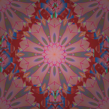 Vektör mandala tavus kuşu tüyü ile. Dekoratif renkli folyo ile soyut oryantal mandala çerçeve. Tasarım moda afiş, kapak, için kaydetmek tarihi bildirimi kartı, düğün ya da doğum günü partisi davetiyesi.