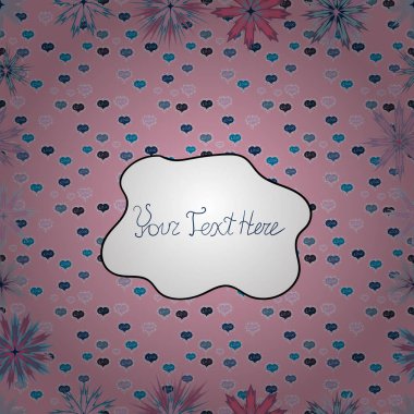 Vektör çizimi. Şirin çiçek elementleri. Düz Çiçek Elementleri Tasarımı. Renkli Bahar Temalı Kusursuz Arkaplan. Kusursuz desenli. Moda desenli..