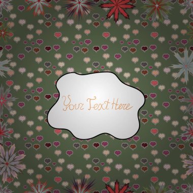 Yeşil, beyaz ve nötr renkler vektör çizim resimleri. Dikişsiz desen zarif dekoratif süsleme moda için baskı, karalama defteri, ambalaj kağıdı, duvar kağıdı.