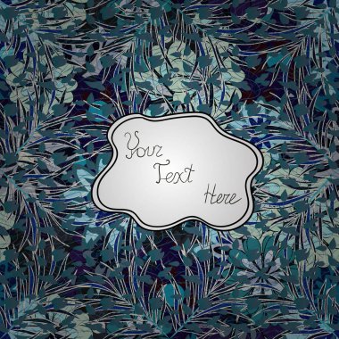 Vektör çizim. Seamless.Autumn arka plan renkli yaprakları ile. Mavi, tarafsız ve gri renkler üzerinde çeşitli yaprakları.