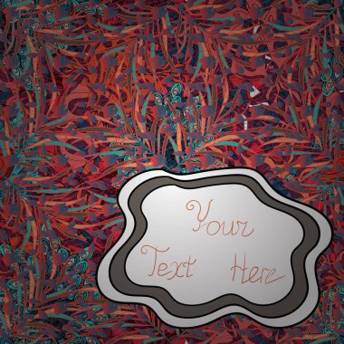 Vektör düz çizim. Canlı tropikal çiçek ve yaprak pembe, beyaz ve mavi arka plan üzerinde. Tropik bir bitki. Sorunsuz.