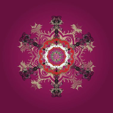 Sorunsuz kar taneleri tasarlamak. Vektör sorunsuz arka plan. Tekstil yatak çarşafları, ceket, ambalaj tasarımı, kumaş ve moda kavramları için yazdırma. Kar taneleri suluboya etkisi ile seamless modeli.