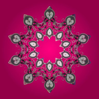 Kar tanesi süs vektör çizim. Sevimli süsleme nesne. İzole kar tanesi. Kar tanesi süsleme kırmızı, gri ve nötr renkler.