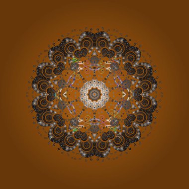 Vektör Noel renkli arka plan ile sevimli kar tanesi. Kış arka plan. Vektör çizim. Kar taneleri ile Noel arka plan.