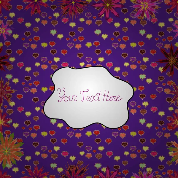 Elle çizilmiş. Doodle çiçekler ve dalları, otlar ve çiçekler. Güzel kumaş deseni. Vektör çizim.