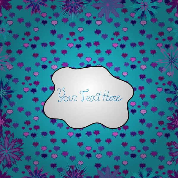 Yazdırma sorunsuz arka plan güzel suluboya çiçek, parlak boya inspiblue, beyaz ve mor çiçek. Vektör.