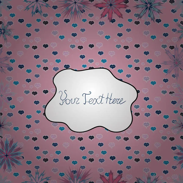 Vektör çizimi. Şirin çiçek elementleri. Düz Çiçek Elementleri Tasarımı. Renkli Bahar Temalı Kusursuz Arkaplan. Kusursuz desenli. Moda desenli..