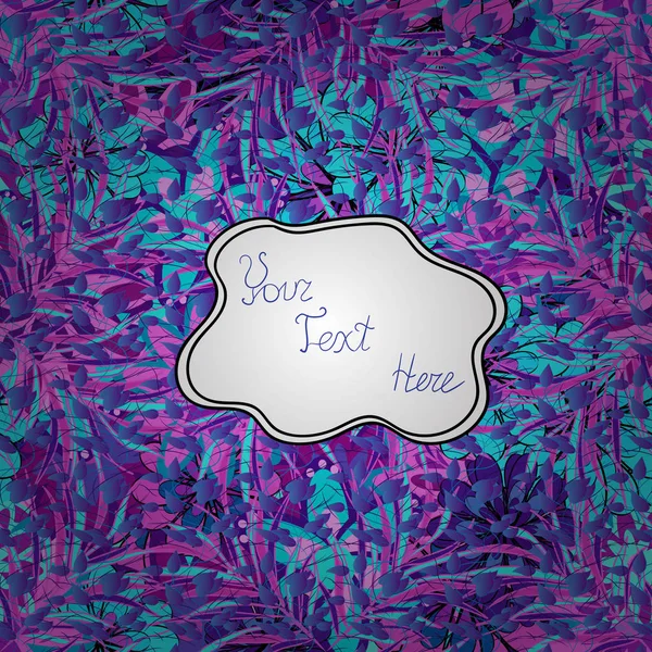 Sorunsuz vektör çizim. Yaz kompozisyon. Görünümü, düz yatıyordu, top. Mor, mavi ve beyaz arka plan üzerinde renkli sonbaharında yapılan çerçeve bırakır.