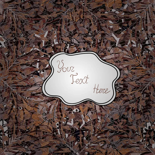 Renkli arkaplanda yapraklar. Vektör düzlüğü pürüzsüz bir iz bırakır. Tasarım hediye paketi, tebrik kartları, posterler ve afiş tasarımı.