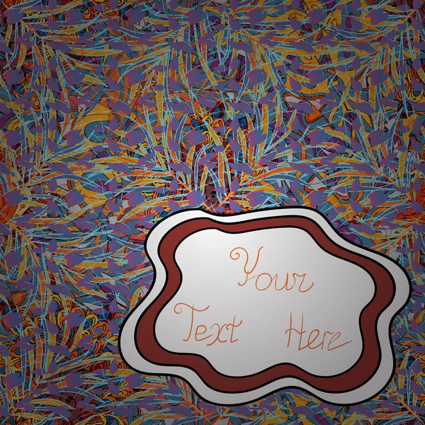 Deniz bitki, yaprak ve deniz yosunu ile Seamless modeli. El deniz flora suluboya tarzında çekilmiş. Mavi, beyaz ve turuncu yaprak desen vektör çizim renkler.