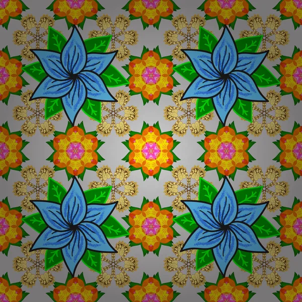 Kupa baskı, Bebek giyim, duvar kağıdı, sarma kutuları vb kullanılabilir. Zarif, parlak ve kesintisiz gri, sarı ve yeşil çiçek desen tasarım.