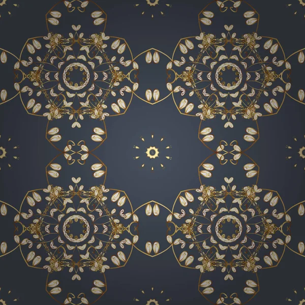 Vektör çizim. Kağıt ambalaj için karalamalar desen. Dikişsiz desen arka güzel plan. Mavi, beyaz ve sarı renkler.