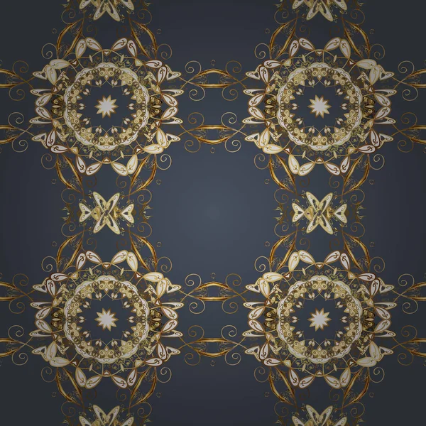 Kartları, davetiyeler, tarihi kartları ve daha birçok kaydetmek için kullanılabilir. Vektör çizim. Mavi, kahverengi ve bej renkler. Vektör soyut desen sayfa antistress için.