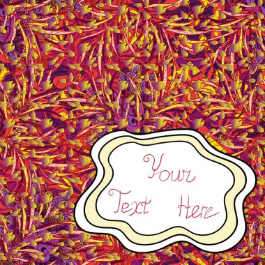 Vektör. Egzotik dalları rainforest dan. Tropikal palmiye desen - sorunsuz arka plan bırakır. Ambalaj Kağıt, tekstil kumaş, kapak için şablon. Kırmızı, mor ve beyaz kırmızı, mor ve beyaz renkler.