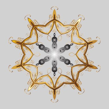 Retro tarzı doku, soyut kış öğeleri. Kar taneleri tasarım. Harika tasarım poster, kapak, gri, kahverengi ve bej renkler kart tasarımı. Son moda stilize kar taneleri ve öğeleri memphis kartları.