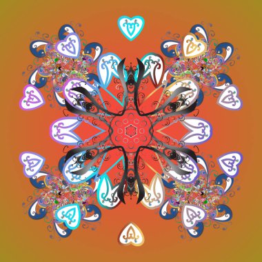 Vektör kar taneleri izole. Kar taneleri koleksiyonu. Güzel kış süs. Vektör çizim.