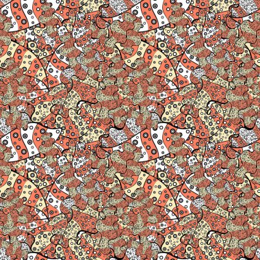 Siyah, pembe, bej, beyaz ve gri renkler. Kartları, davetiyeler, tarihi kartları ve daha birçok kaydetmek için kullanılabilir. Vektör çizim. Vektör soyut desen sayfa antistress için.