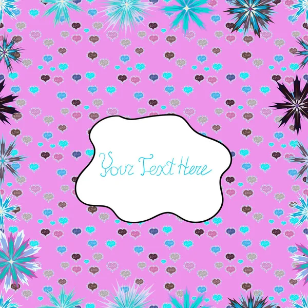 Kibarca, pembe, beyaz ve mavi renkleri üzerinde karalamalar. Soyut sorunsuz vektör desen elle çizilmiş çiçek öğeleri.