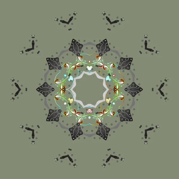 Vektör çizim. Vektör Noel renkli arka plan ile sevimli kar tanesi. Kış arka plan. Kar taneleri ile Noel arka plan.