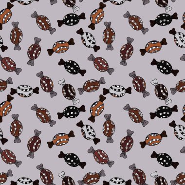 Sorunsuz şekerler. Vektör. Vektör şeker ve tatlılar.