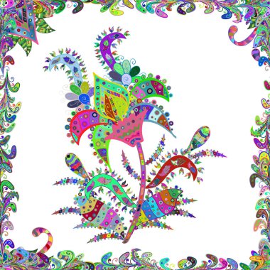 Bahar Tema Dikişsiz desen arka plan rengi. Çiçekler beyaz, yeşil ve mavi renkler. Sorunsuz çiçek desenli vektör çizim içinde. Düz çiçek öğeleri tasarım.