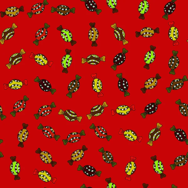 Tatlılar ve mumlar, çizimler. Şekerci dükkânı. Vektör çizim. Sorunsuz.