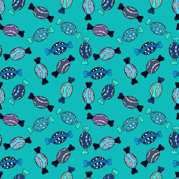 Mavi, siyah ve gri arka plan üzerinde renkli şeker serpin, şeker ya da fırın tasarım. Parlak sorunsuz vektör konfeti model parti.