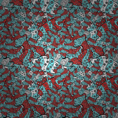 Mavi, siyah ve pembe renkler üzerinde karalamalar. Güzel desen kağıt vektör kaydırma. Dikişsiz desen kroki şirin arka plan.