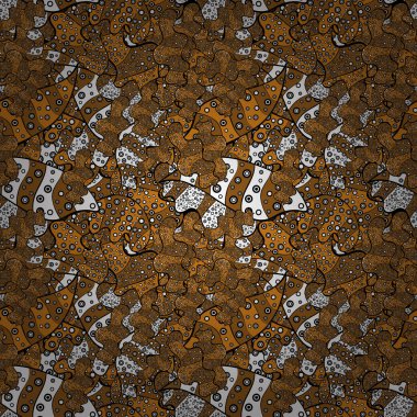 Vektör soyut desen sayfa antistress için. Vektör çizim. Kartları, davetiyeler, tarihi kartları ve daha birçok kaydetmek için kullanılabilir. Kahverengi, siyah, turuncu, beyaz ve gri renkler.