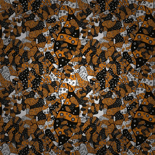 Nazik, turuncu, siyah ve gri renkler bahar. Vektör çizim. Suluboya resim.