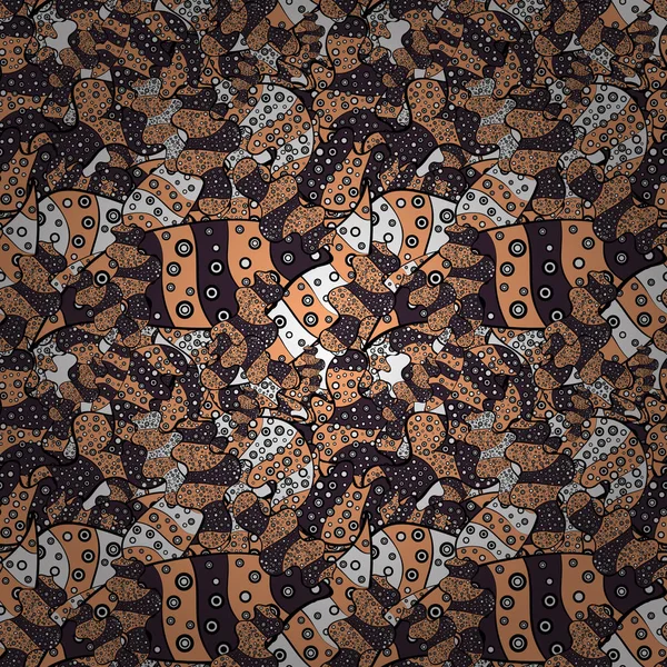 Tasarım ve hediye paketleme kağıt, tebrik kartları, afiş ve posterler tasarım. Suluboya, elle çizilmiş. Vektör çizim. -hisse senedi. Dikişsiz desen arka plan. Doodles'ın siyah, turuncu ve mor renkler