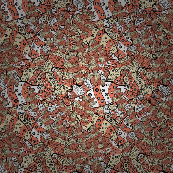 Kartları, davetiyeler, tarihi kartları ve daha birçok kaydetmek için kullanılabilir. Sorunsuz dekoratif arka plan. Siyah, pembe, bej, beyaz ve gri renkler. Karalamalar. Vektör çizim.