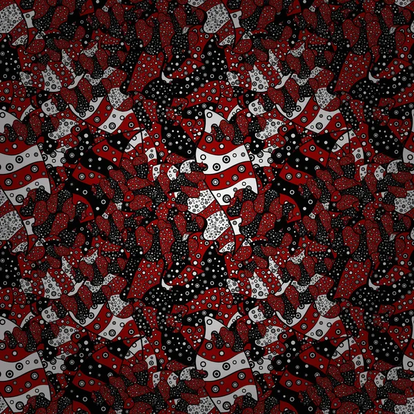 背景テクスチャ 茶色の色のテーマ 抽象的な民族ベクトル シームレス パターン 部族芸術を印刷 ビンテージ背景 — ストックベクタ