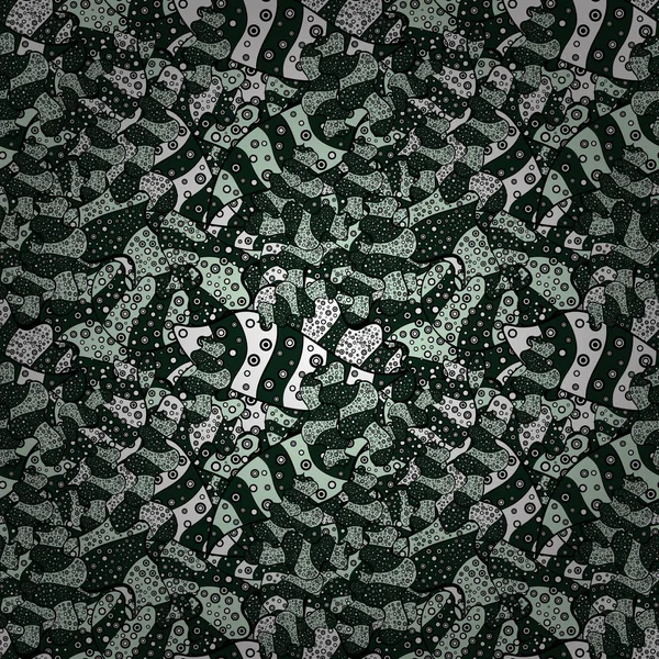 Moda kumaş deseni. Siyah, mavi, tarafsız, beyaz ve gri renkler üzerinde karalamalar. Yazdırın. Vektör.