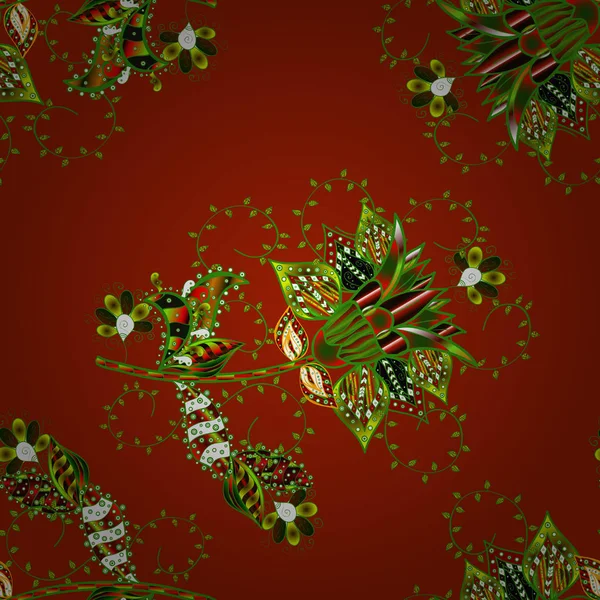 Millefleurs Blumen Süße Nahtlose Hintergrund Für Textilien Stoff Bezüge Tapeten — Stockvektor