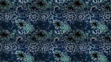 Güzel kumaş deseni. Düz karalamalar. Mavi renkteki elementler. Tasarım