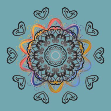 Düz tasarım. Grafik öğesi dekorasyon. Siluet snow flake izole işareti mavi, gri ve nötr renkler. Kar tanesi mozaik simgesi. Sembol dondurulmuş, kış, Noel, yeni yıl tatili. Vektör çizimi.