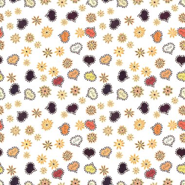 Vektör çizim. Çift Romantik aşk kalp. Dikişsiz desen Kalp Sevgililer kartı sevgi kalpleri. Grafik kalpleri üzerinde beyaz, bej ve kahverengi renkleri seviyorum. Kalp tasarlanmış kroki seviyor.