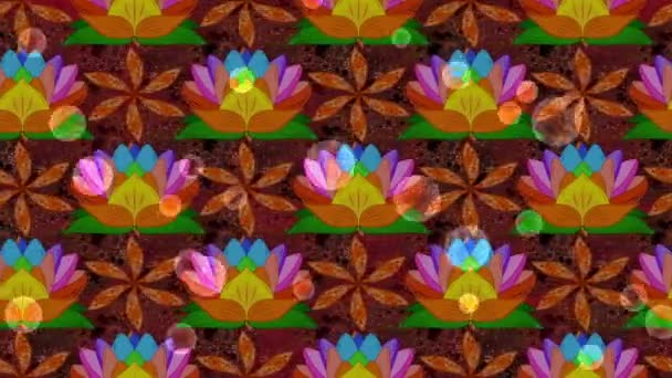Lotus Ile Hareketli Görüntüler Döngüsü Bileşimi — Stok video