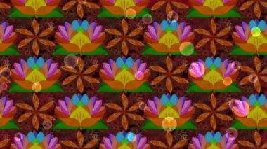 Döngü hareket görüntüleri kompozisyon ile lotus düşürür.